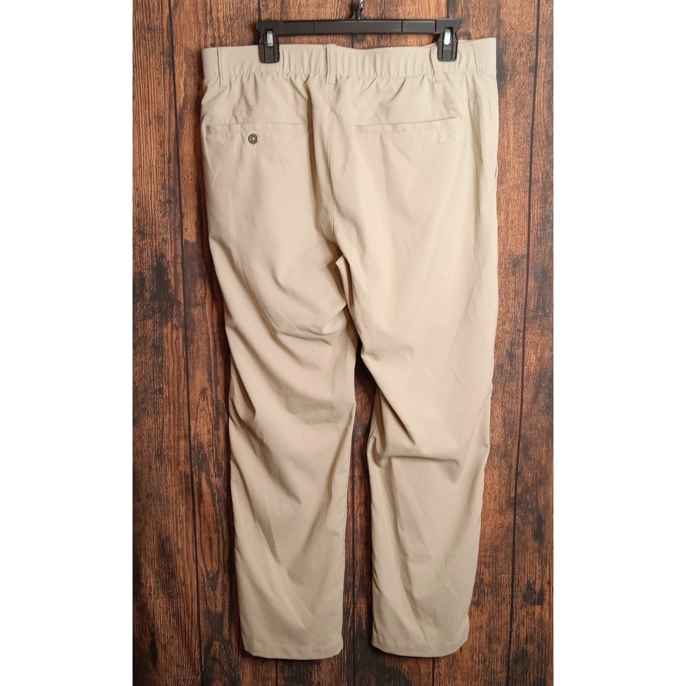 Under Armour Men's Golf Pants Performance Stretch Size 36x30 Khaki - Picture 2 of 6